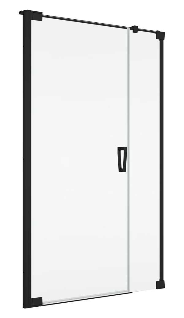 SanSwiss Cadura CA31C Black Drzwi Prysznicowe Lewe NA WYMIAR (80-140 cm) Szkło Przezroczyste (CA31CGSM10607)